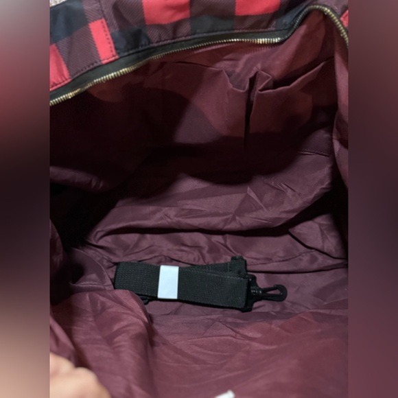 Buffalo plaid travel tote Maurice’s NWT - Picture 5 of 8